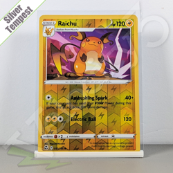Pokemon TCG Card - Raichu 50/195 Reverse Holo | Silver Tempest (2022) *LP - Image 1