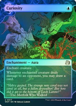 MTG - Curiosity - Foil - Showcase - WOE Enchanting Tales - Magic the Gathering - Image 1