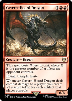 MTG - Cavern-Hoard Dragon - Lord of the Rings Commander - Magic the Gathering - Image 1
