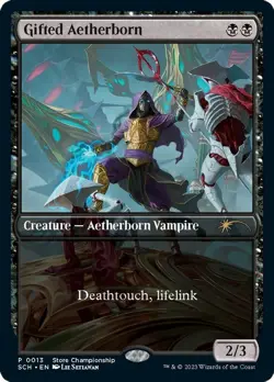 NM - Gifted Aetherborn [GAME - 13] Game Day & Store Championship Promos - Image 1