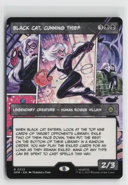 Black Cat, Cunning Thief (Borderless) R Marvel's Spider-Man 222 NM - Image 1
