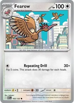 Fearow Mega Evolution Special #103 Common Saboteri NM Pokemon Card - Image 1