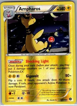 Ampharos 40/114 Reverse Holo XY - Steam Siege - Pokemon Card - NM - Image 1
