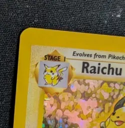 Wizards Pokemon TCG Base Set Raichu 14/102 Holo Rare Unlimited 1999 LP Vintage - Image 2