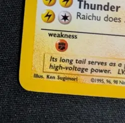 Wizards Pokemon TCG Base Set Raichu 14/102 Holo Rare Unlimited 1999 LP Vintage - Image 3