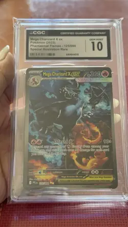 Pokemon Mega Charizard X ex Phantasmal Flames 125/094 SIR CGC 10 Gem Mint - Image 1