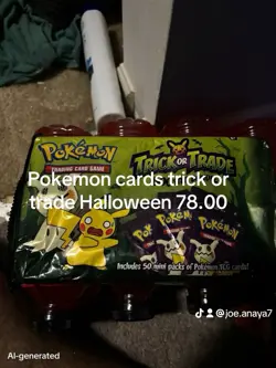 Pokemon Trick or Trade Booster Packs 50-Pack English TCG Pikachu Mimikyu - Image 1