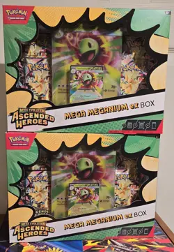 LOT OF 2 Pokemon Ascended Heroes Mega Meganium Ex Box Sealed - Image 1