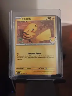 Pikachu 051/162 - Pokemon Day 2026 Stamped 30th Anniversary Cosmos - Near Mint - Image 1