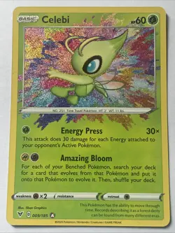 Celebi - Holo - Vivid Voltage - 009/185 NM Pokemon - Image 1