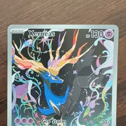 Pokemon TCG Xerneas 091/086 Holo Full Art Rare EN Chaos Rising NM - Image 3