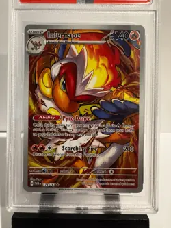 PSA 10 - Infernape 173/167 Twilight Masquerade Pokemon Illustration Rare English - Image 3