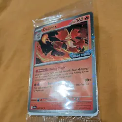 2026 Pokemon Delphox 013/086 Chaos Rising Stamped Promo SEALED Holo Mint - Image 3