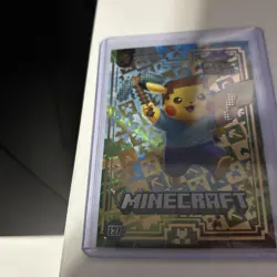 Minecraft (Pikachu) #E37 Gold Holo Box Hit Pikachu Cosplay NM - Image 1