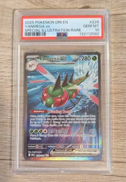 2025 Pokemon Yanmega ex #228 Destined Rivals SIR PSA 10 - Image 1
