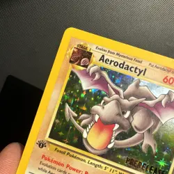 Aerodactyl [PreRelease 1st Edition] #01 - Rare HOLO - Pokemon Fossil WOTC - MP - Image 3