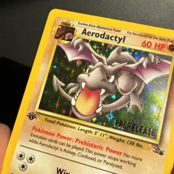 Aerodactyl [PreRelease 1st Edition] #01 - Rare HOLO - Pokemon Fossil WOTC - MP - Image 5