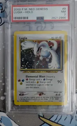 Lugia Holo 9/111 PSA 7 Neo Genesis Unlimited Pokemon - Image 1