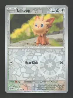 Lillipup 170/197 Common Obsidian Flames Pokemon Reverse Holo Near Mint - Image 1