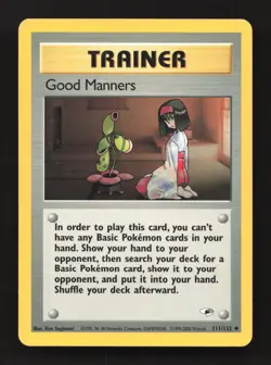 Good Manners 111/132 Uncommon Gym Heroes Pokemon Lightly Played - Image 1