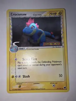 Pokemon Croconaw27/101 Dragon Frontiers Reverse Holo Delta Species YUKA MORII MP - Image 1