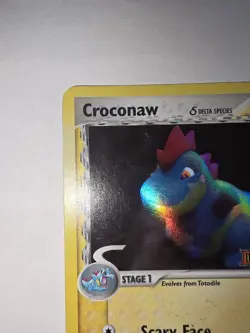 Pokemon Croconaw27/101 Dragon Frontiers Reverse Holo Delta Species YUKA MORII MP - Image 2
