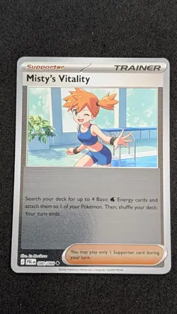 Misty's Vitality 080/084 Uncommon Pitch Black Pokemon Reverse Holo Near Mint - Image 2