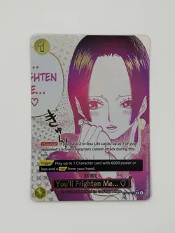 You’ll Frighten Me… Alt Art OP14-118 | One Piece TCG OP14 The Azure Sea’s Seven - Image 1