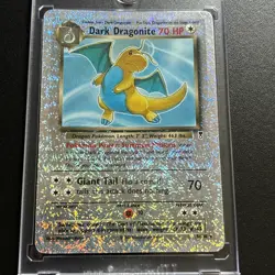 2002 Pokemon Legendary Collection Dark Dragonite 5/110 Reverse Holo Foil WOTC - Image 1