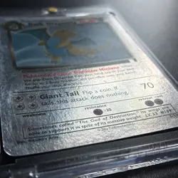 2002 Pokemon Legendary Collection Dark Dragonite 5/110 Reverse Holo Foil WOTC - Image 2