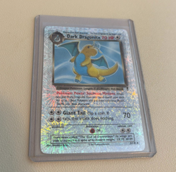 2002 Pokemon Legendary Collection Dark Dragonite 5/110 Reverse Holo Foil - Image 1