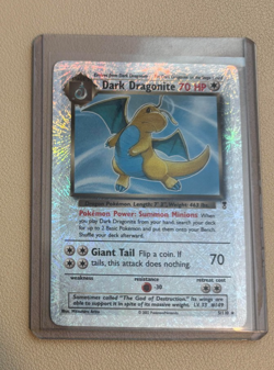 2002 Pokemon Legendary Collection Dark Dragonite 5/110 Reverse Holo Foil - Image 4