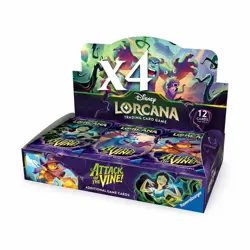 Disney TCG Lorcana - Attack of the Vine! Factory Sealed Booster Box Case of 4 - Image 1