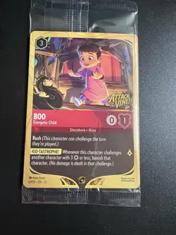Disney Lorcana Boo Energetic Child Promo Attack Of The Vine 6/PD1 Sealed - Image 1