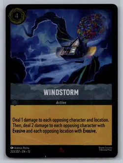 Attack of the Vine! Disney Lorcana Windstorm Rare Cold Foil 203/207 NM - Image 1