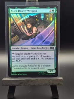 X-23, Deadly Weapon Marvel Super Heroes Foil NM MTG - Image 1