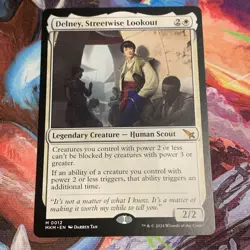 MTG Magic: The Gathering DELNEY, STREETWISE LOOKOUT Mythic Rare MKM Mint - Image 1