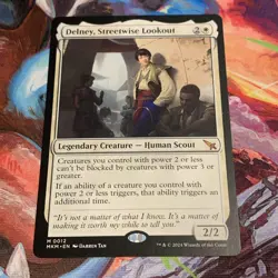 MTG Magic: The Gathering DELNEY, STREETWISE LOOKOUT Mythic Rare MKM Mint - Image 4