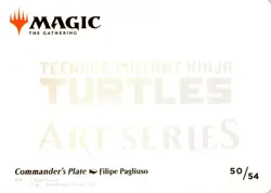 Commander's Plate (Art Series Card) - #50/54 - Teenage Mutant Ninja Turtles - Image 2
