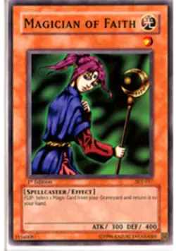 Magician of Faith - SDJ-017 - Common - Unlimited Edition - Damaged - Image 1