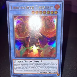 Yugioh Libromancer Fireburst DIFO-EN087 Ultra Rare 1st Edition Near Mint - Image 1