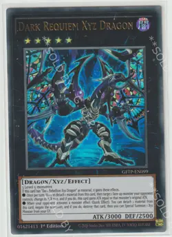 YUGIOH! DARK REQUIEM XYZ DRAGON CARD - 1ST EDITION - GFTP-EN099(X1)-FREE P&P - Image 1