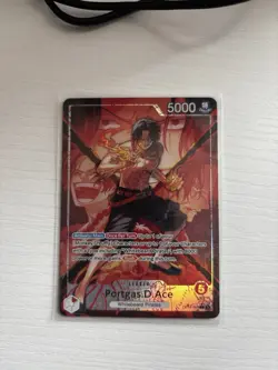 One Piece 16 Portgas.D.Ace Alternate Art Leader OP16-001 - Image 1