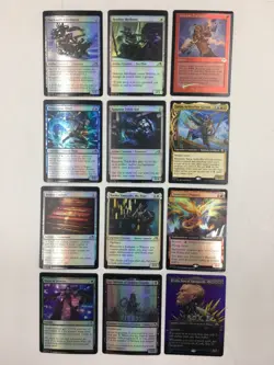 MTG Misprint/Miscut Card Lot - Magic The Gathering Foil Miscuts & Crimped Cards - Image 1