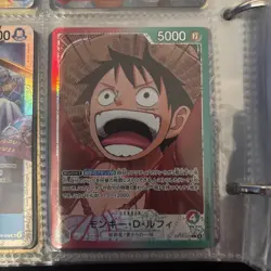 One Piece- Monkey D. Luffy - OP13-001 L Alt Art Carrying on His Will Japanese NM - Image 1