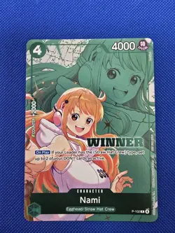 Nami P-102, Winner Promo, One Piece TCG, English - Image 1