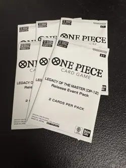 Lot of 6 packs. One Piece TCG: Legacy of the Master OP-12 Release Event Pack. - Image 1