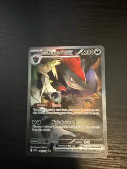 N's Zoroark ex (Holo) Sv09: Journey Together 185/159 Pokemon NM - Image 1