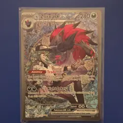 Pokemon TCG N's Zoroark ex 185/159 Sv09 Journey Together SIR Full Art Holo - Image 1