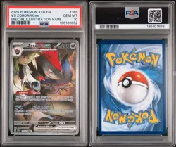 2025 Pokemon Journey Together N's Zoroark ex SIR holo 185/159 PSA 10 - Image 3